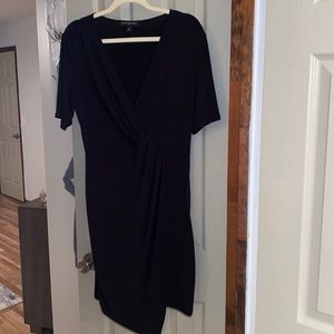 Banana republic factory black wrap dress